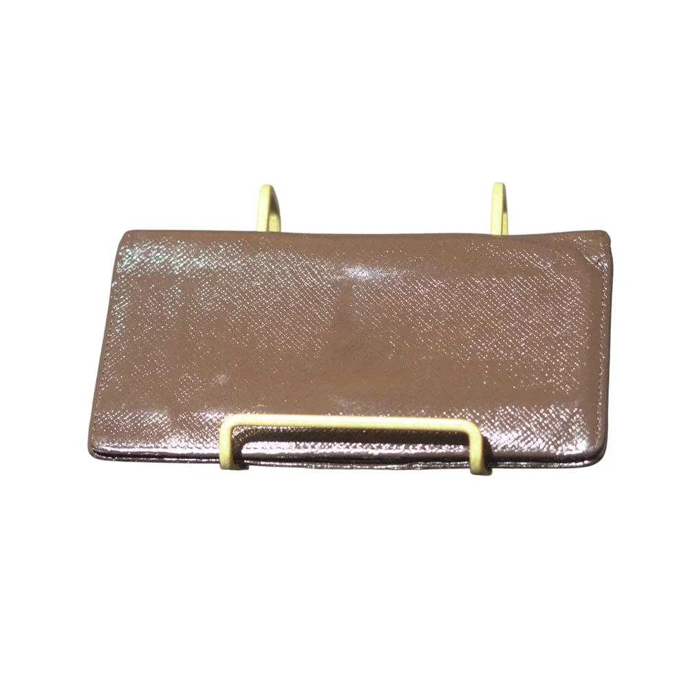 Louis Vuitton Taiga Brown Long Wallet Made in France